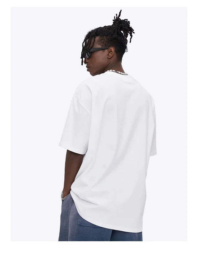 RFSD Men's 2025 Summer T-shirt (230g Cotton, Fun Head Print) Detail