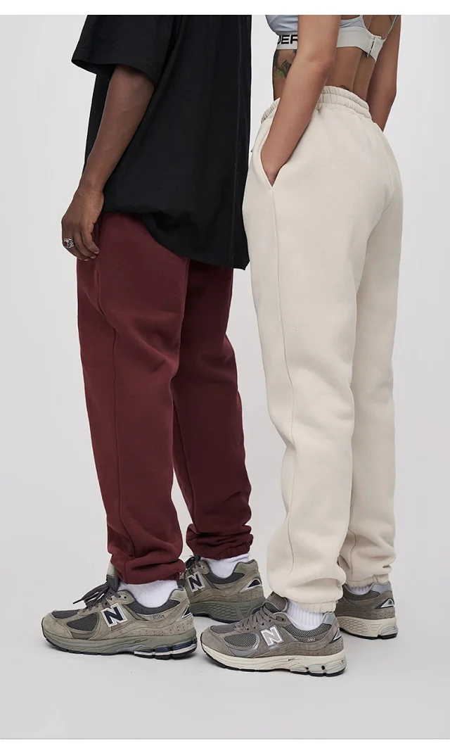 RFSD Men's 2025 FW Solid Casual Fleece Sweatpants Hip-hop Set Detail