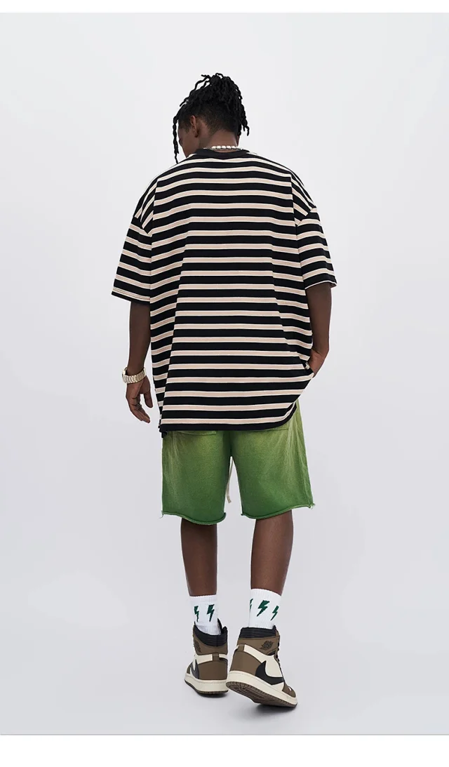 RFSD Men's Vintage Washed Stripe Tee Detail