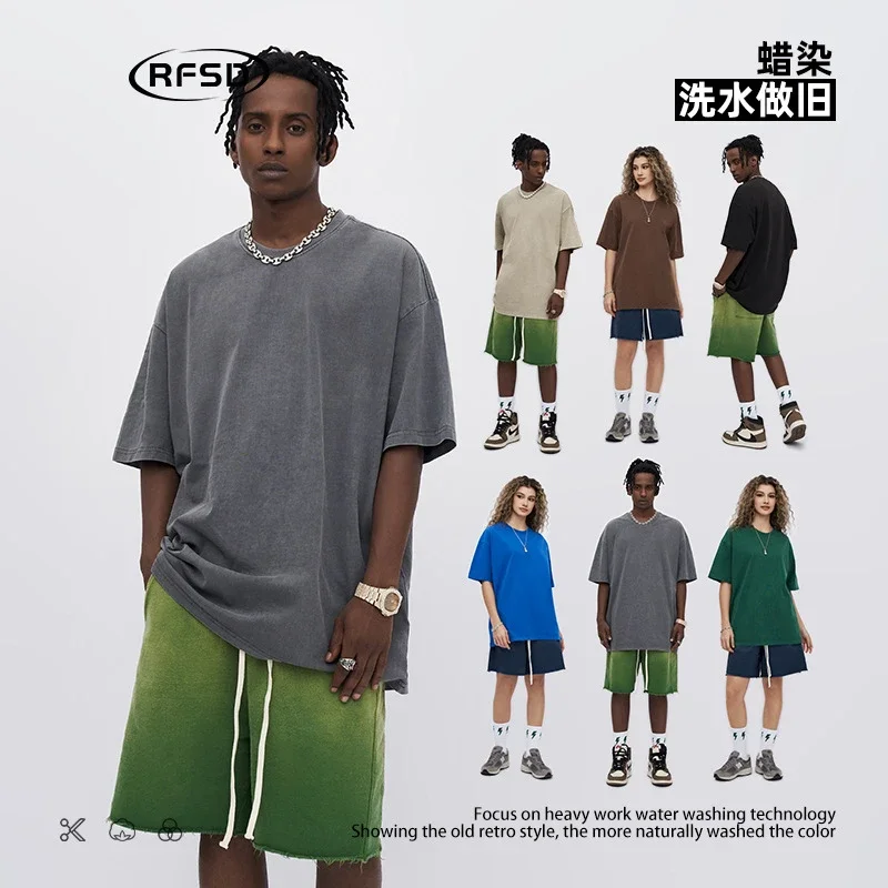 RFSD Men's | Balenciaga Dupe 285G Washed Wax-Dyed Tee
