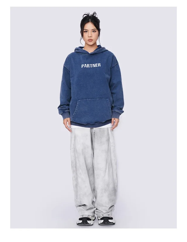 FSDR Men's 2025 FW Loose Waxed Hoodie Detail