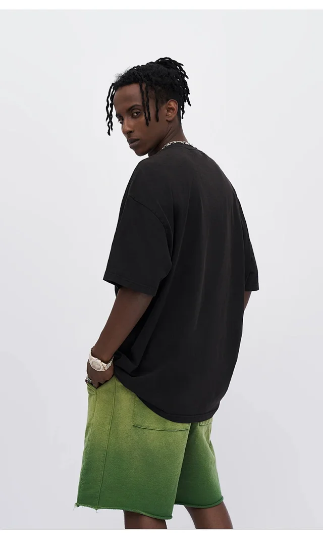 RFSD Men's | Balenciaga Dupe 285G Washed Wax-Dyed Tee Detail