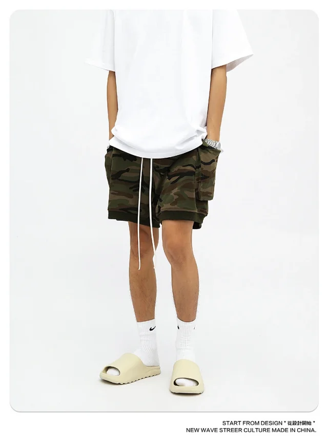 RFSD Men's Summer New American Hip - Hop Camo Shorts Detail