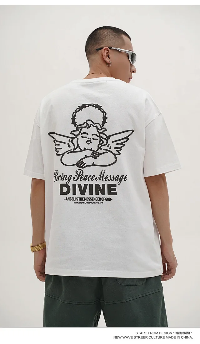 RFSD Men's T-shirt | 2025 Summer Angel Print | 230g Cotton Detail