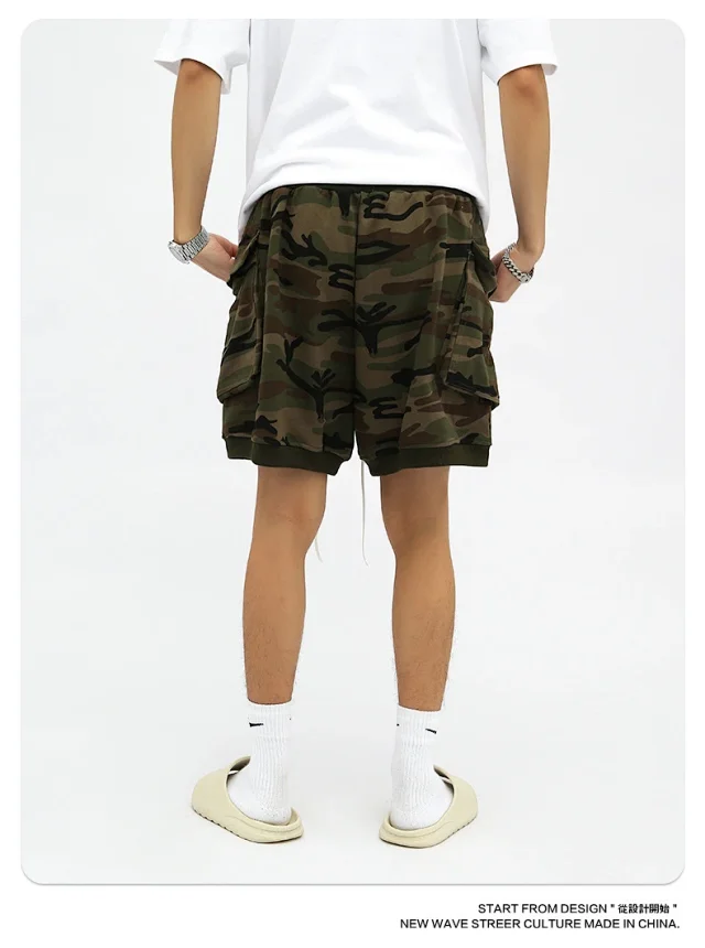 RFSD Men's Summer New American Hip - Hop Camo Shorts Detail