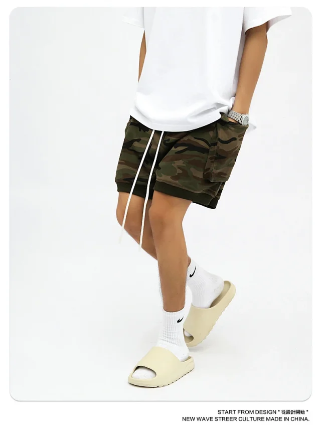 RFSD Men's Summer New American Hip - Hop Camo Shorts Detail