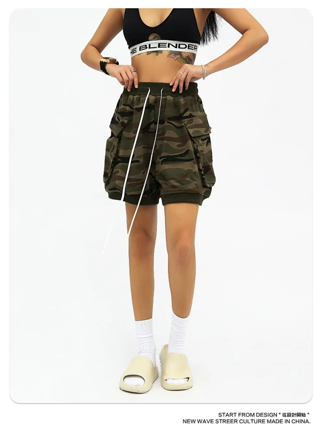 RFSD Men's Summer New American Hip - Hop Camo Shorts Detail