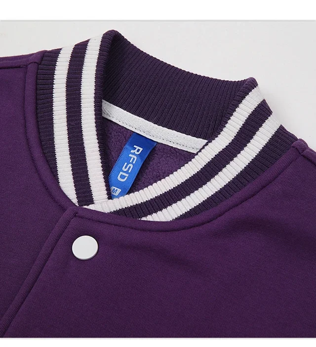 RFSD Men's 2025 FW Fleece Baseball Jacket Detail