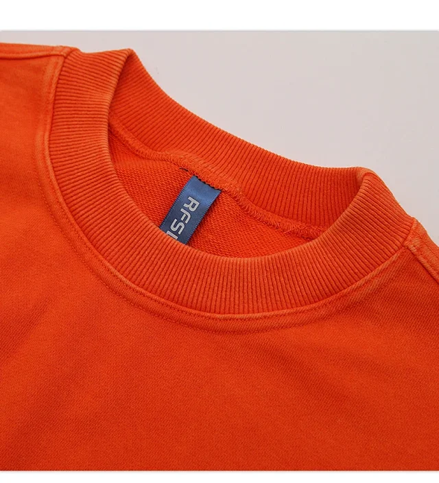 RFSD Men's 2025 FW Heavyweight 420g Crewneck Wax-Dyed Washed B-Style Sweatshirt Detail