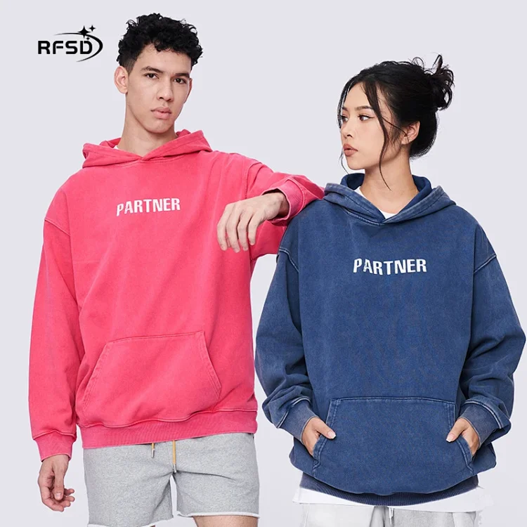 FSDR Men's 2025 A/W Loose Waxed Hoodie