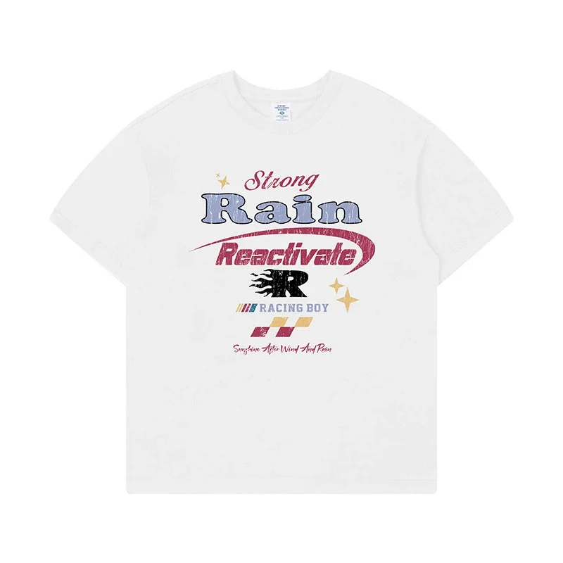 RFSD Men's Hand - drawn Letter Print T - Shirt