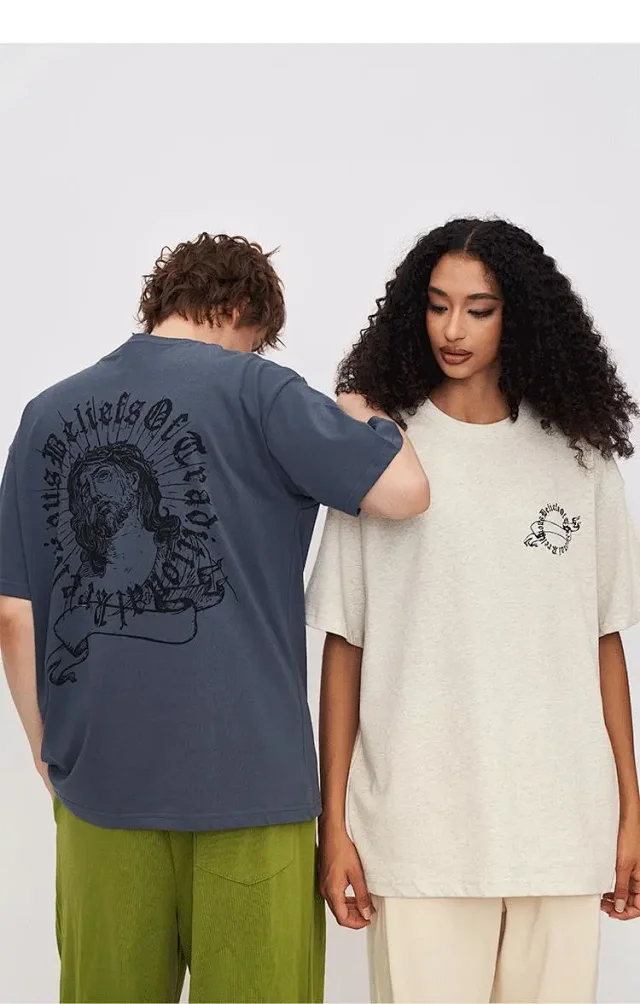 RFSD Men's | Retro Gothic Print T - Shirt Detail