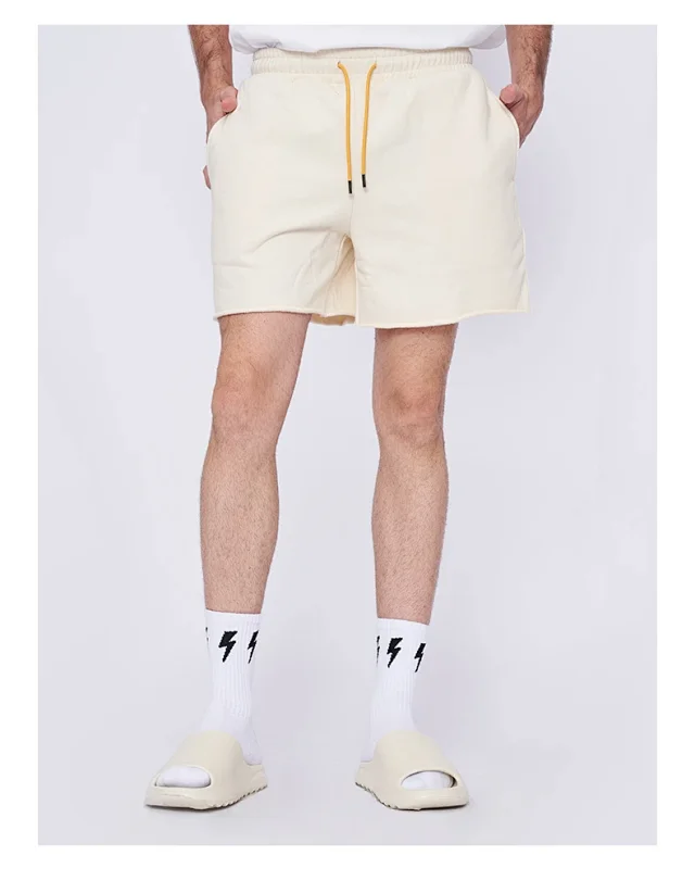 RFSD Men's Shorts | Heavy Cotton FOG Earth Color Cuffed Casual Pants Detail