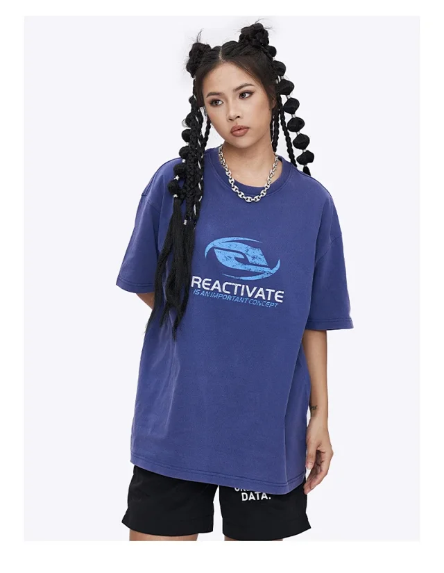 RFSD Men's T-shirt | Balenciaga Alternative | 250G Double Yarn Cotton | Short Sleeve | Solid Color | FOG Loose Fit Detail