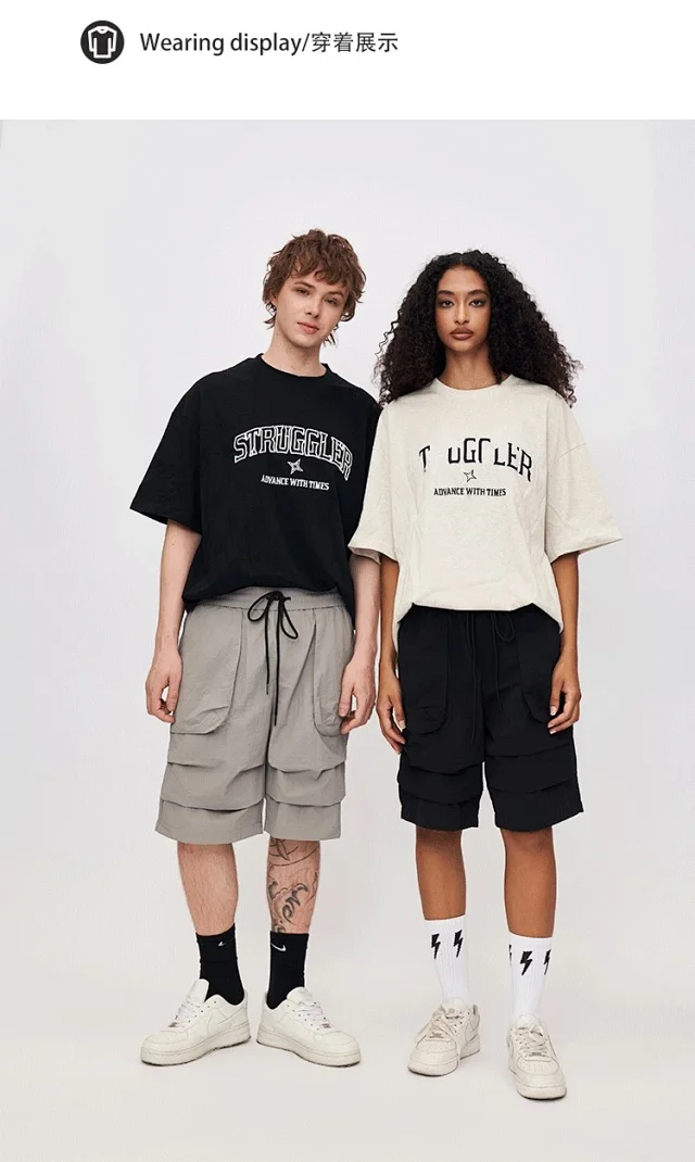 RFSD Men's 2025 Summer Vintage Patchwork T-shirt Detail