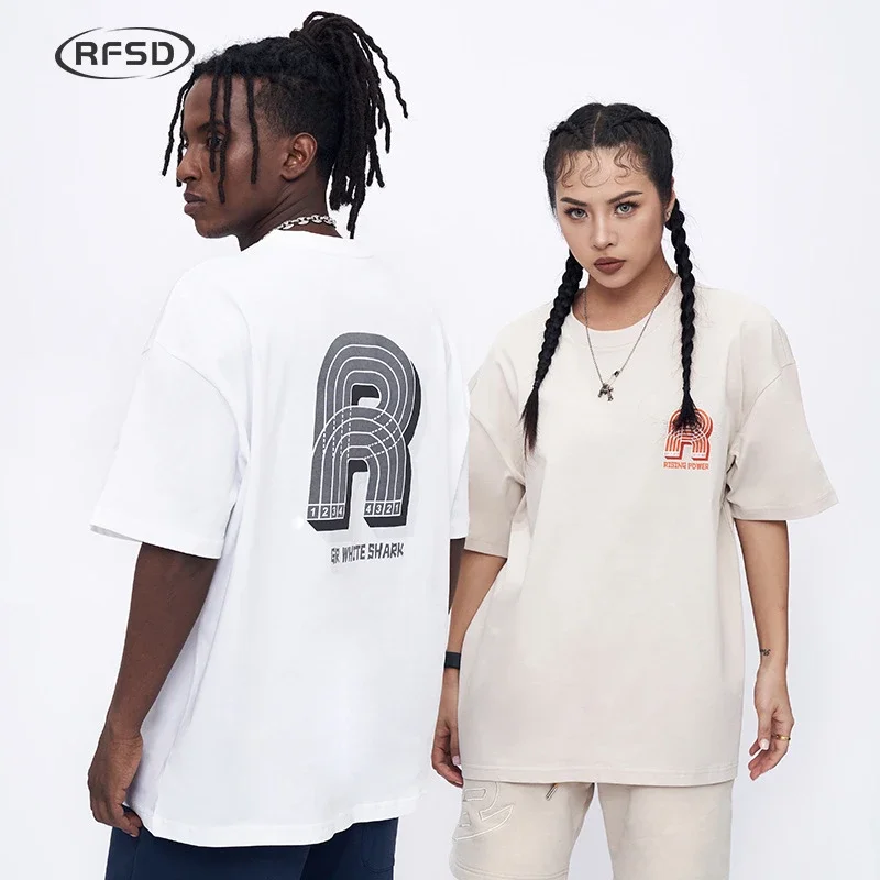 RFSD Men's 2025 SS Loose Suede Foam Print Tee 250g