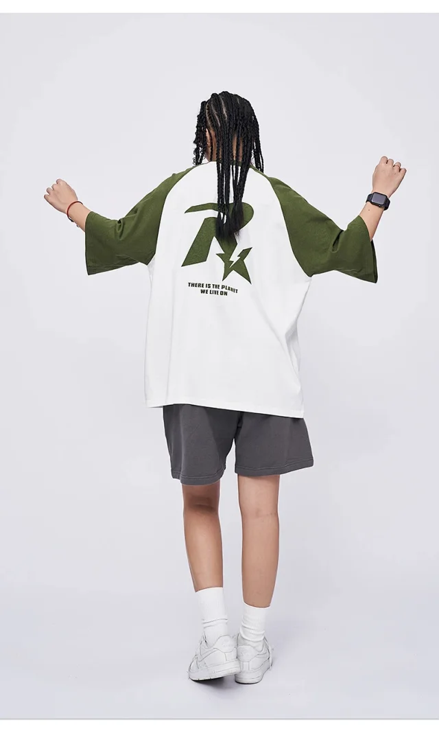 RFSD Men's | Contrast Color Raglan Sleeve T - Shirt 2025 New Style Detail