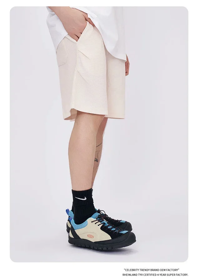 RFSD Men's Loose Pleated Shorts 2025 Summer Detail