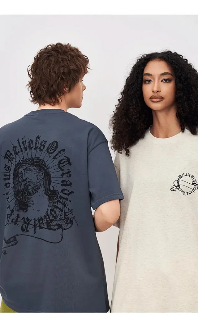 RFSD Men's | Retro Gothic Print T - Shirt Detail