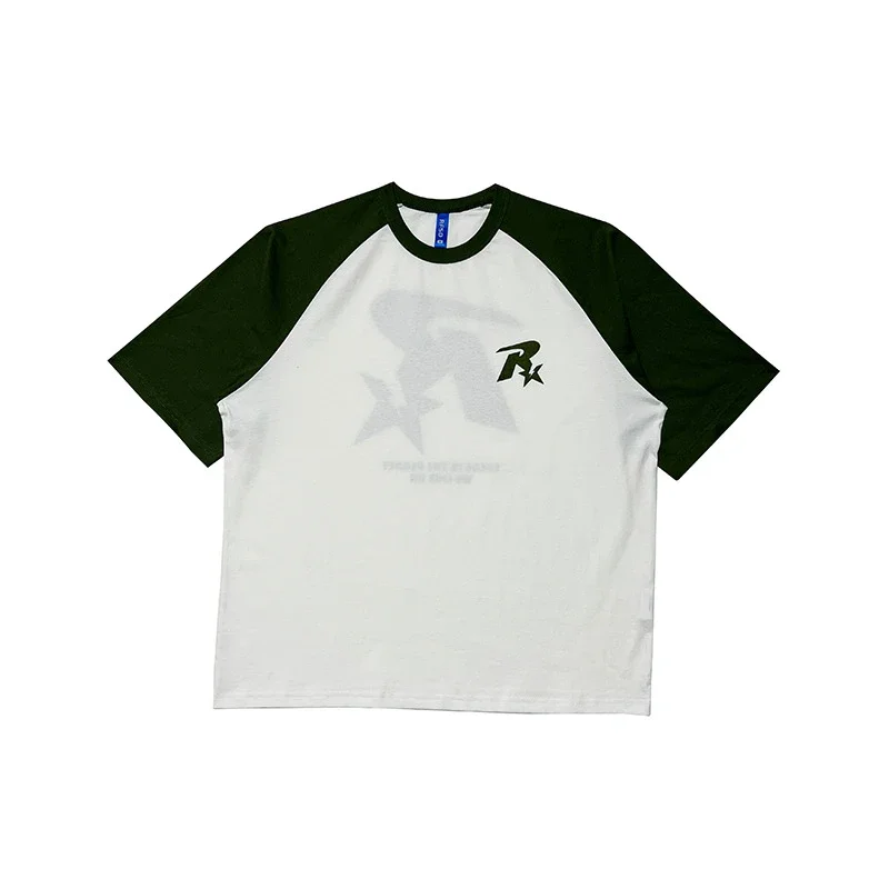 RFSD Men's | Contrast Color Raglan Sleeve T - Shirt 2025 New Style