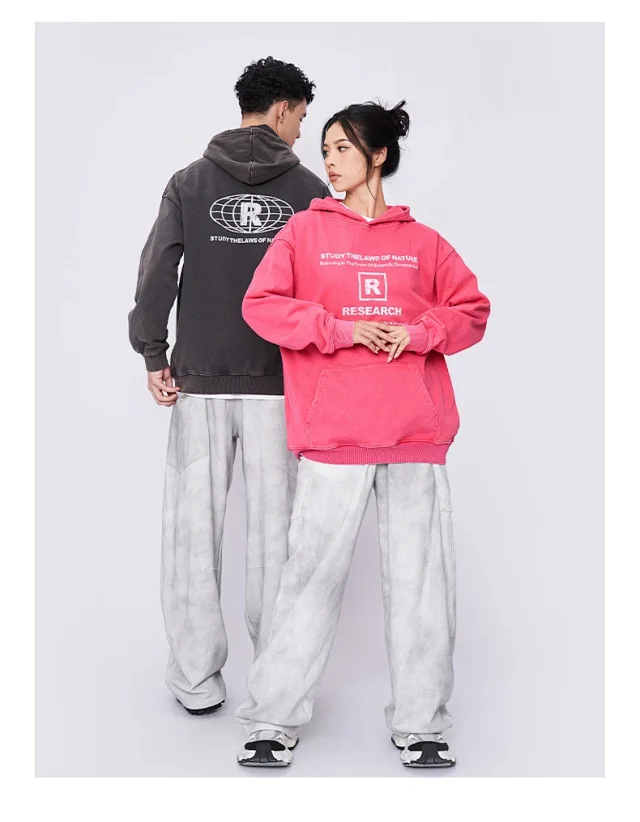 RFSD Men's 2025 AW 440G Wax-dyed Hoodie Detail