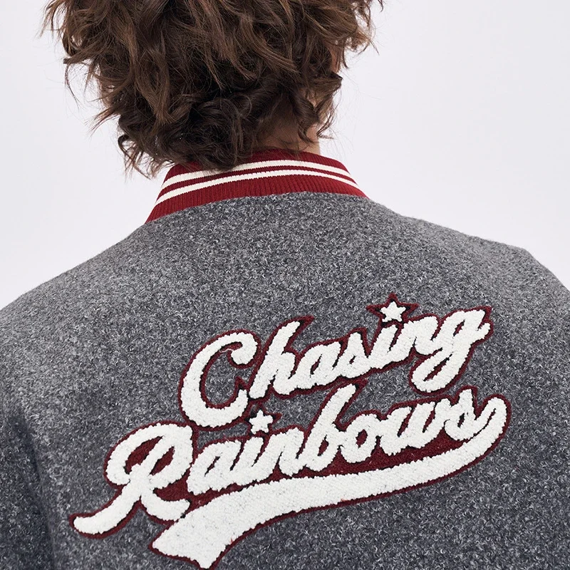 RFSD Men's 2025 AW Vintage Oversized Baseball Jacket