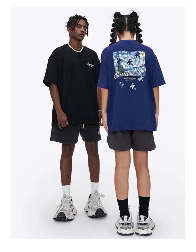 RFSD Men's Vintage Puzzle Print Tee Detail
