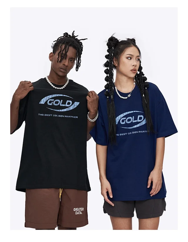 RFSD Men's | 2025 Summer New American High Neck Printed T-shirt Detail