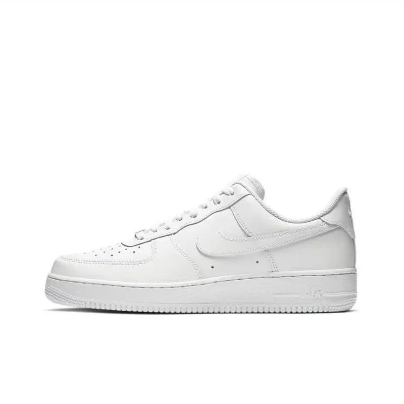 Nike AF1 Pure White Unisex Elevating Sneakers