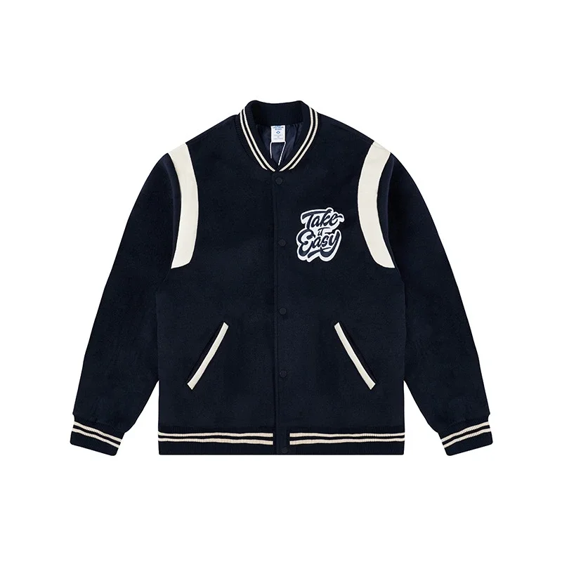 RFSD | 2025 FW New Color - Blocked Embroidered Bomber Jacket (Couple Style)