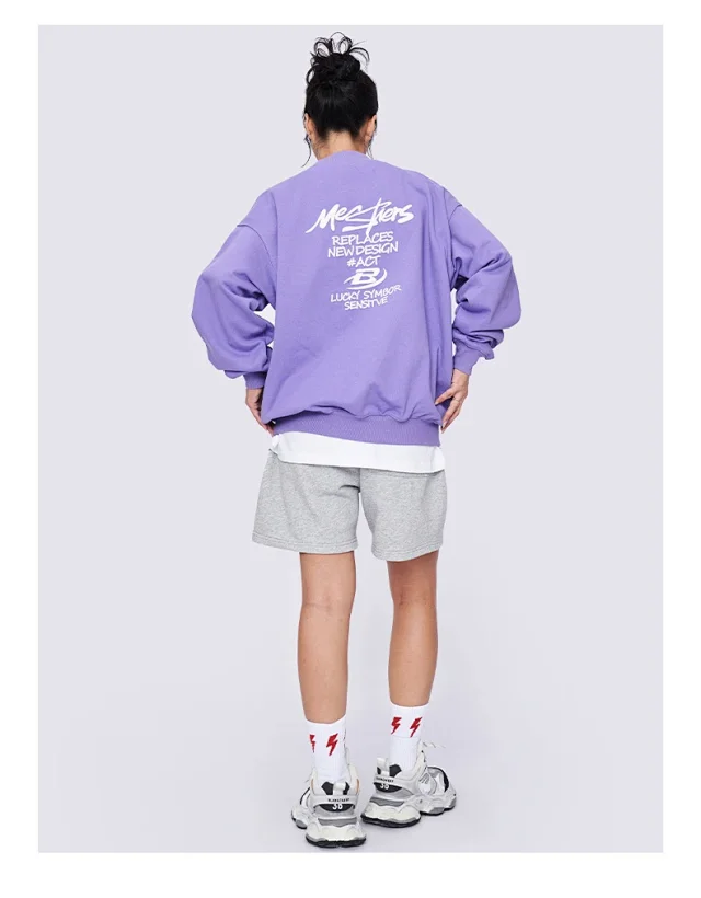 RFSD Men's 2025 AW Oversized Streetwear Crewneck Detail