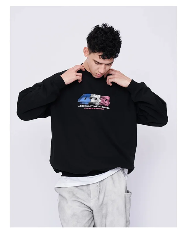 RFSD Men's 2025 Fall/Winter New Printed Crewneck Sweatshirt Detail