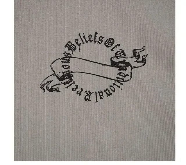 RFSD Men's | Retro Gothic Print T - Shirt Detail