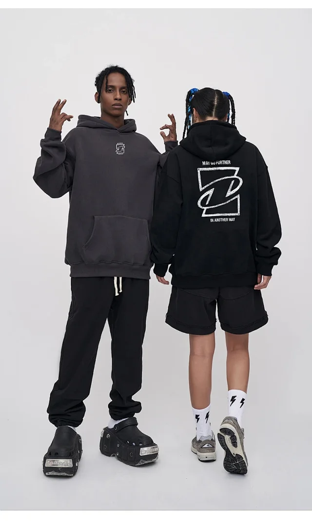 RFSD Men's 2025 A/W Streetwear Hoodie (380g Fleece) Detail