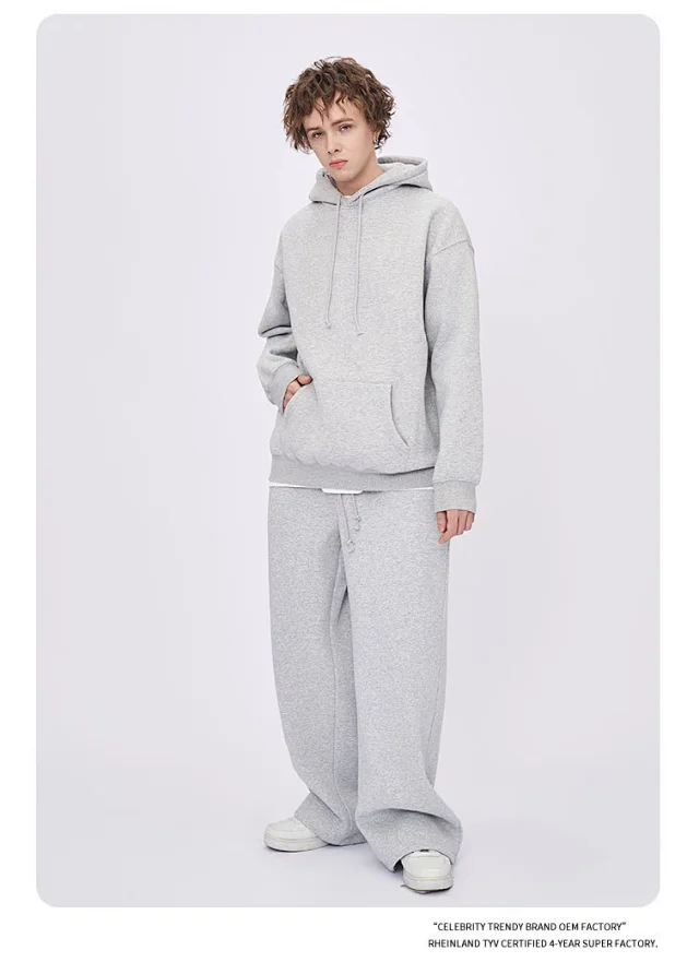 RFSD Men's | 2025 A/W New European and American Cross - Border Trendy Brand Solid - color Wide - leg Pants Detail