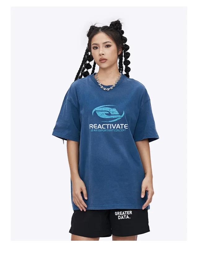 RFSD Men's T-shirt | Balenciaga Alternative | 250G Double Yarn Cotton | Short Sleeve | Solid Color | FOG Loose Fit Detail