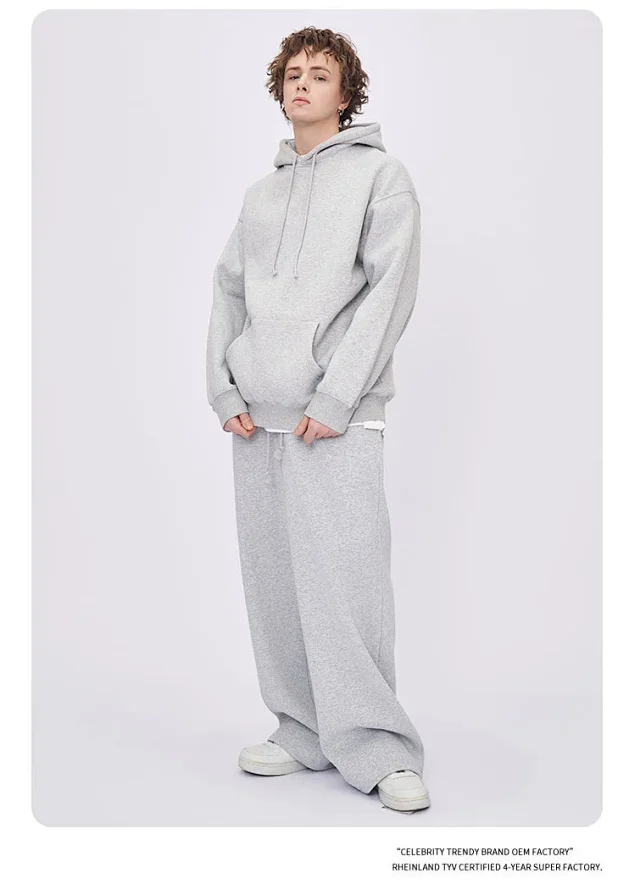 RFSD Men's | 2025 A/W New European and American Cross - Border Trendy Brand Solid - color Wide - leg Pants Detail