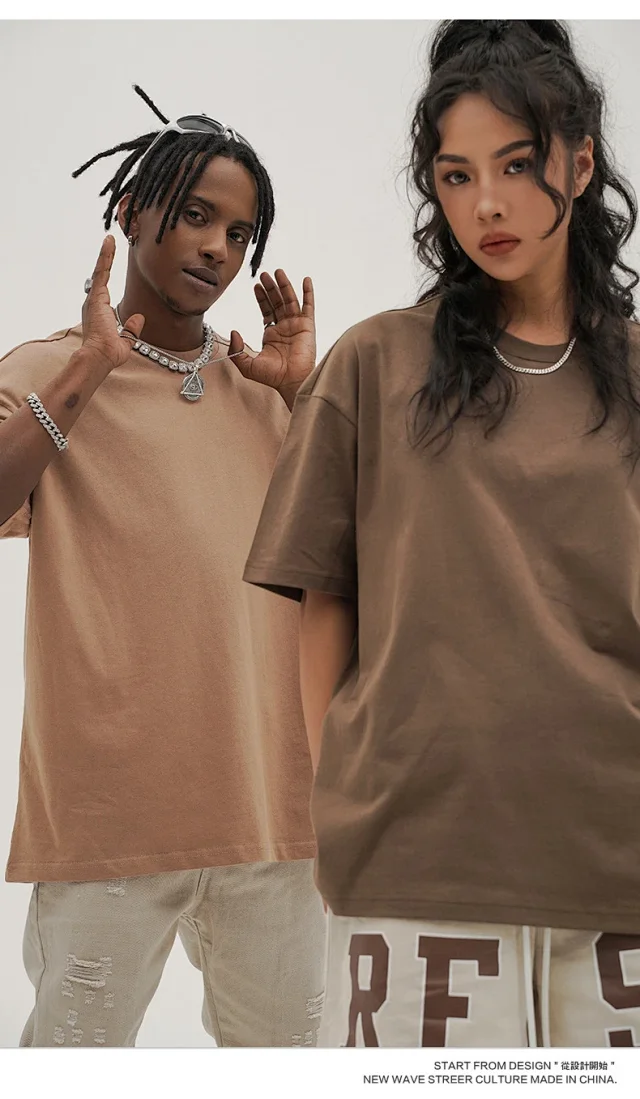 RFSD Men's | 2025 Summer Combed Cotton FOG Earth Tone 230G Loose Short-sleeve Trendy T-shirt Detail