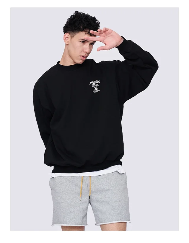 RFSD Men's 2025 AW Oversized Streetwear Crewneck Detail