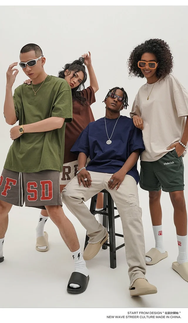 RFSD Men's | 2025 Summer Combed Cotton FOG Earth Tone 230G Loose Short-sleeve Trendy T-shirt Detail
