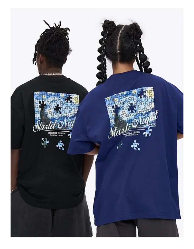 RFSD Men's Vintage Puzzle Print Tee Detail