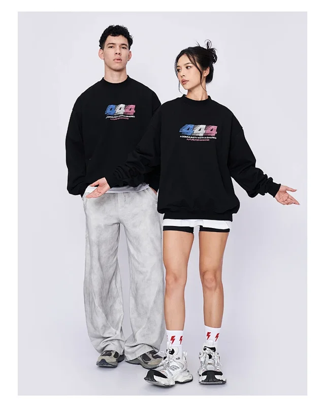 RFSD Men's 2025 Fall/Winter New Printed Crewneck Sweatshirt Detail