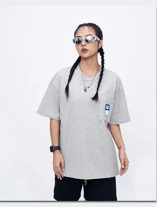 RFSD Men's 2025 SS Combed Cotton Burnout Pocket T-shirt Detail
