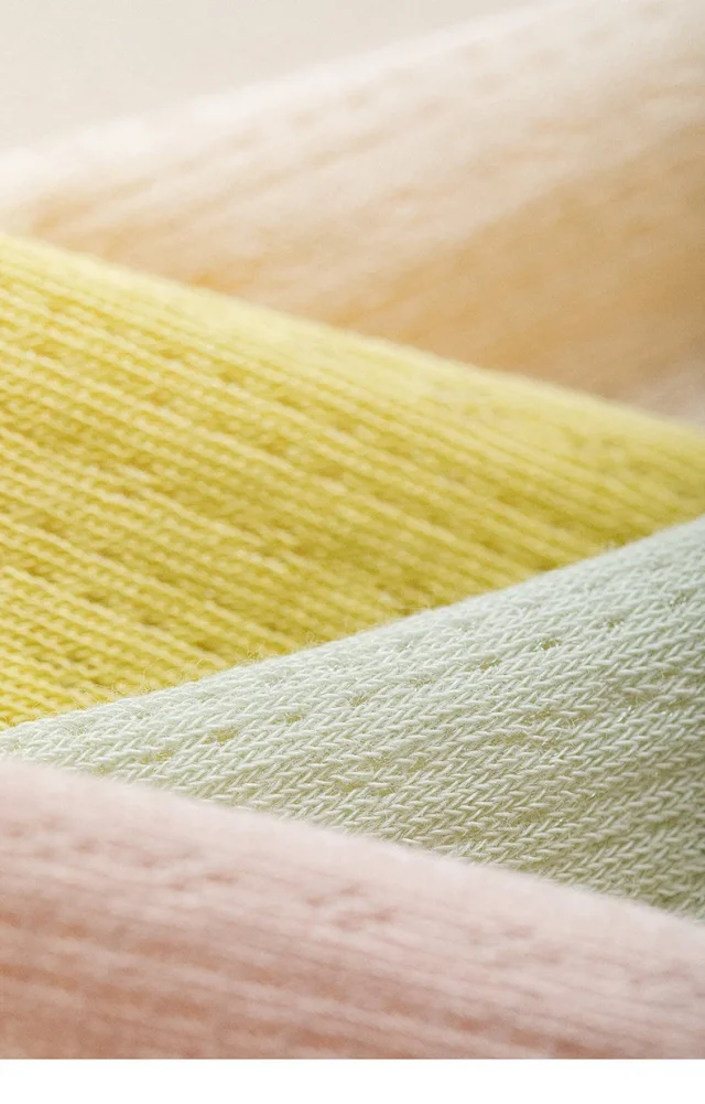 Summer Women's Mid-Calf Breathable Combed Cotton Solid College Style Ins Mesh Heap Socks Detail