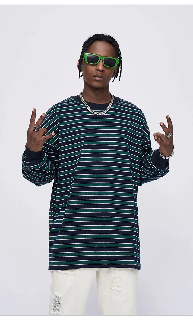 RFSD Unisex Striped Long - sleeve T - shirt Detail