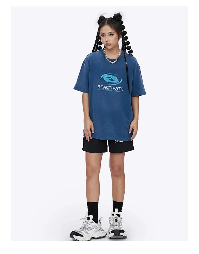 RFSD Men's T-shirt | Balenciaga Alternative | 250G Double Yarn Cotton | Short Sleeve | Solid Color | FOG Loose Fit Detail