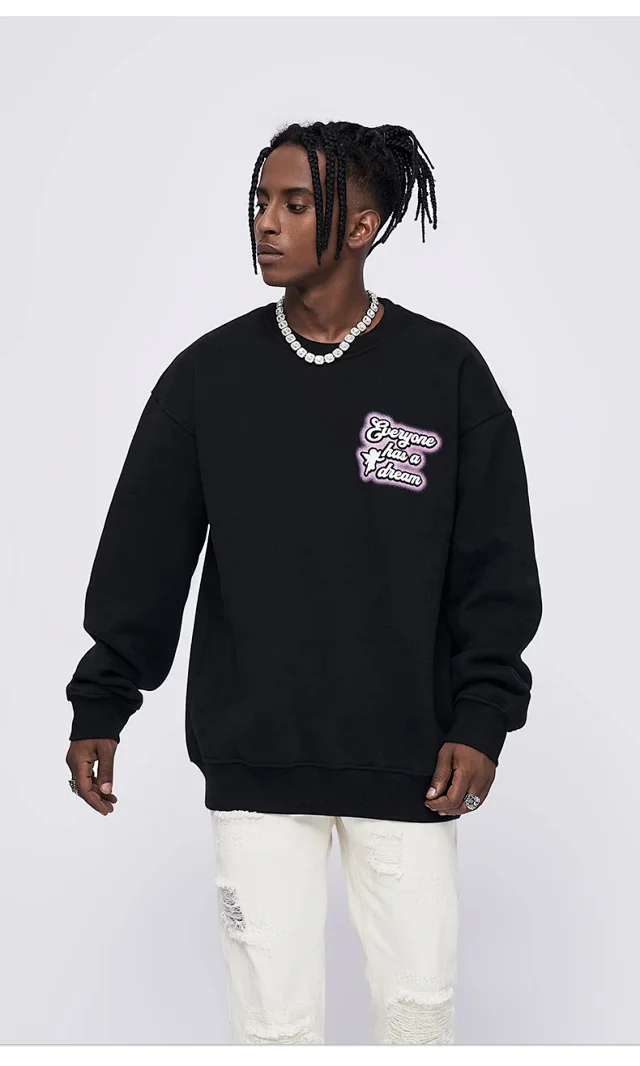 RFSD Men's Printed Crewneck Sweatshirt Detail