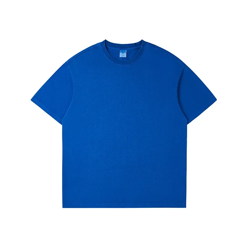 RFSD Men's | Balenciaga Dupe New 285G Washed Waxed Crew Neck Short Sleeve American Heavyweight Trendy T - Shirt