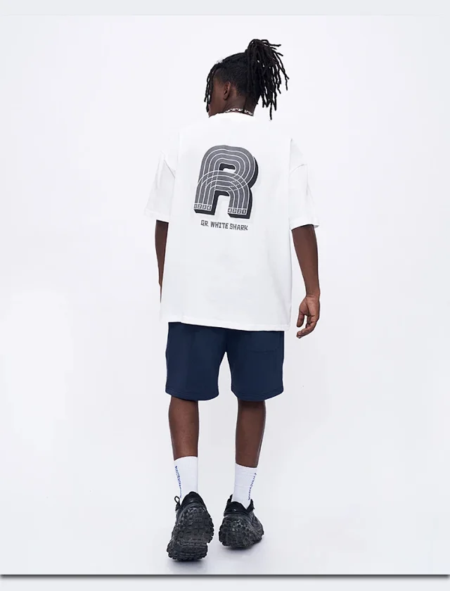 RFSD Men's 2025 SS Loose Suede Foam Print Tee 250g Detail
