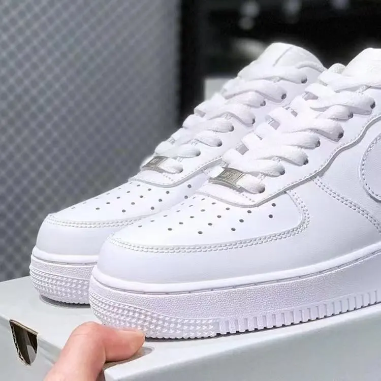 Nike AF1 Pure White Unisex Elevating Sneakers
